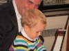 Father and son at the keyboard